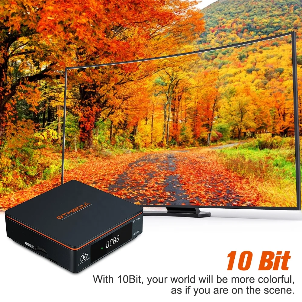 Hot Sell V9 Prime 10bit HEVC H.265 FHD Satellite DVB S S2 IPTV 4K DVB-T2 Set Top Box