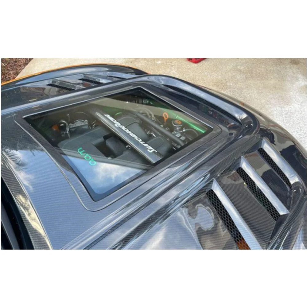 New Style Carbon Fiber Front Hood Bonnet With Glass Fit For Infiniti G37 4D 2D Sedan Coupe High Quality Fitment