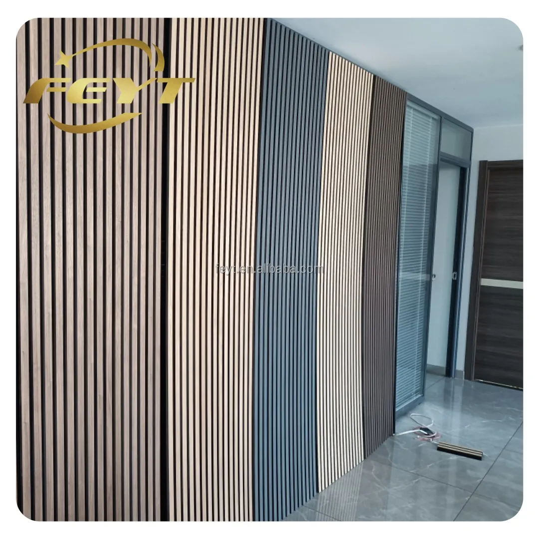 Black Walnut Wood Veneer Wall Panel Wood Based Panels Machinery Paneller Acoustic