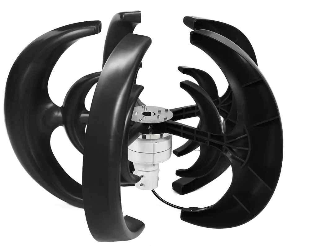 500w Vertical Wind Turbine Generator 5 Blade Motor 12V 24V Home Wind Turbine Generator
