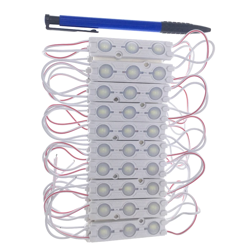 6011 CE IP65 3SMD 12V 1.5W Blue Green Warm White High Brightness 2835 LED Module with Lens Injection