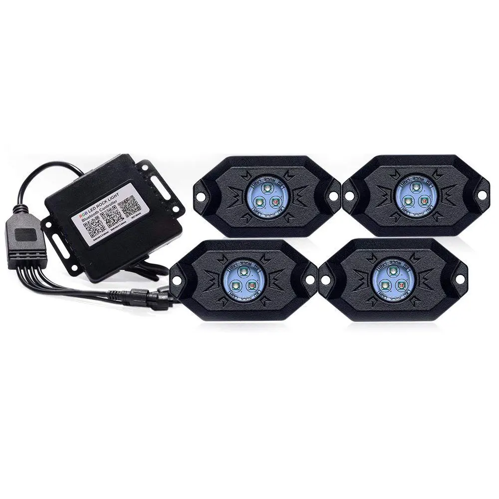 9 Вт 12 в 24 в нижний корпус разноцветный RGB 4 8 светодиодных подсветки Rock Light для грузовиков ATV UTV внедорожников автомобилей