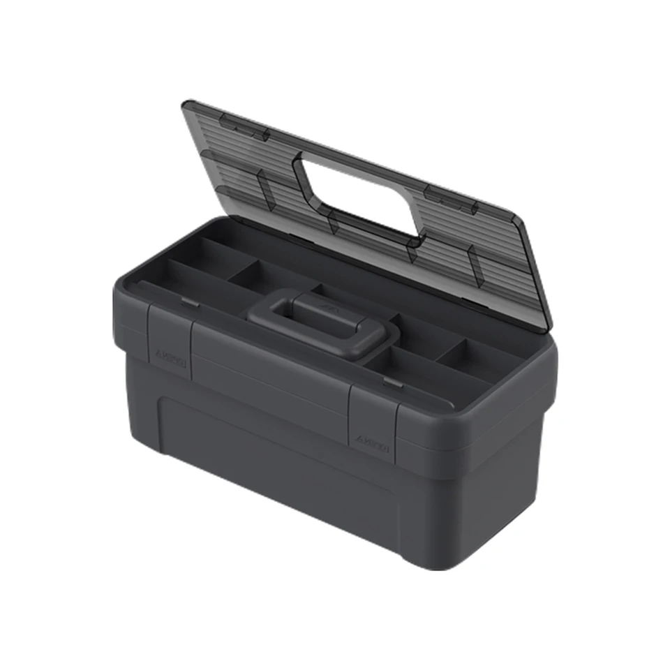JIMIHOME Professional Plastic Carrying Storage Tool Box Case Hand Tools Box Set