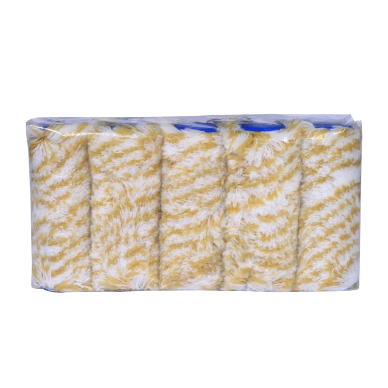 4 Inch Green and White Polyamide Mini Paint Roller Cover