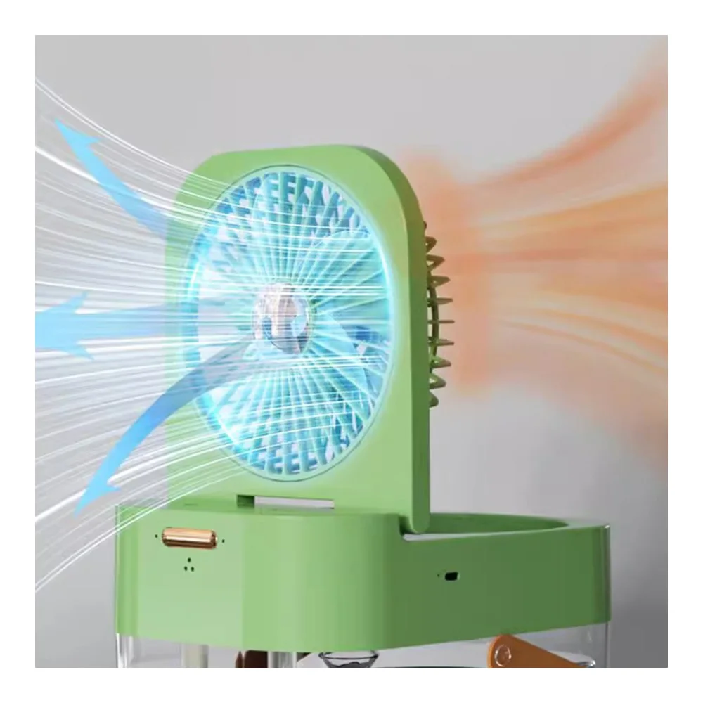 Small air conditioner, small fan, silent office electric fan, small humidifier, spray wall fan, desktop rechargeable table fan