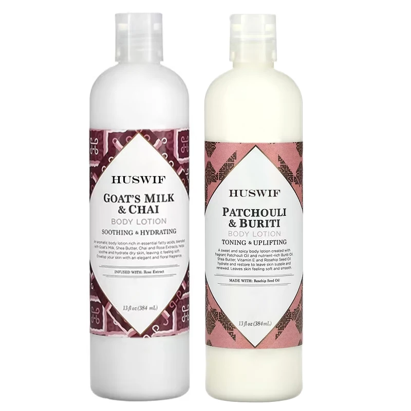Moisturizing Skincare and Hand Cream Natural Goat Milk Lotion & Patchouli Buriti Body Lotion for Dry Skin
