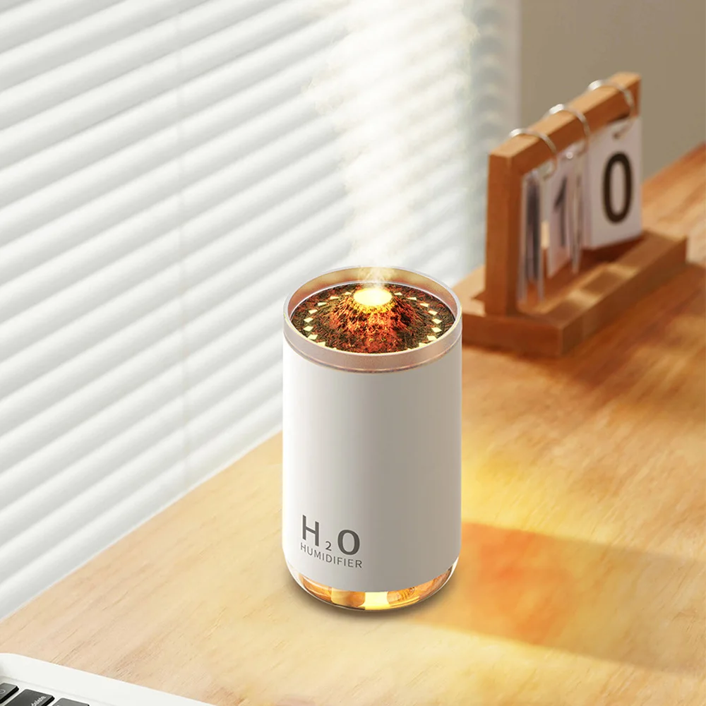 H2o high quality Flame Aromatherapy Diffuser portable ultrasonic air humidifier purifier  air cooler and light humidifier