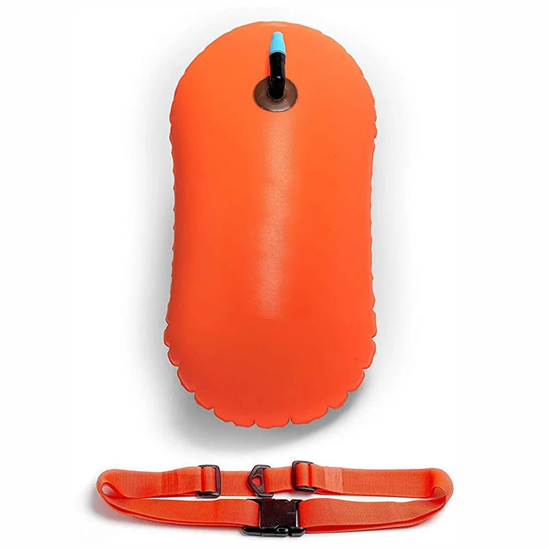 Buffalo Gear custom nylon ocean pack 28l life saving open water triathlon swim safety floating swimming buoy waterproof inflatable dry bag