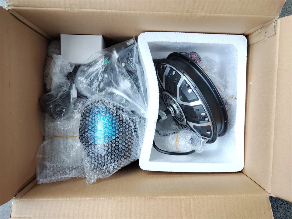Девять континента 48V 1000W передняя фара для электровелосипеда в преобразованием Двигатель наборы дисковый тормоз BLDC Говорил мотор центрального движения электрический велосипед