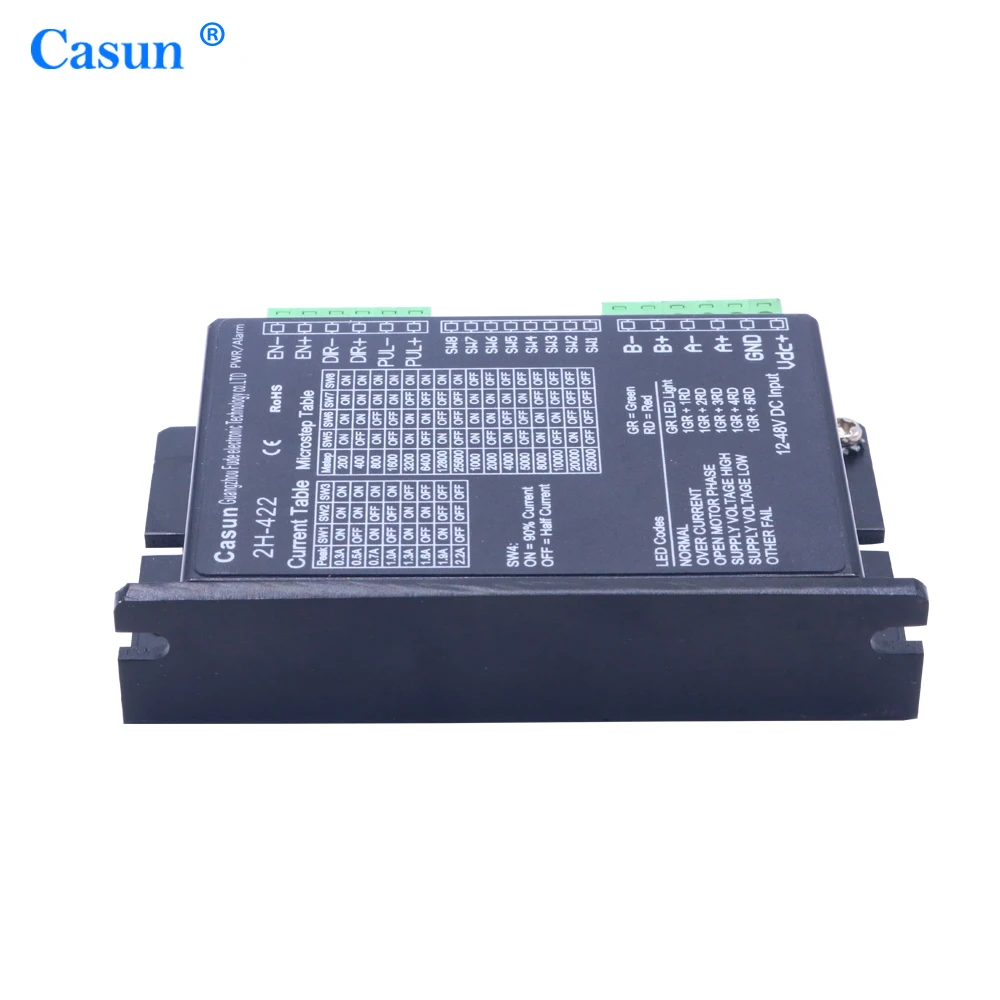 casun motor nema 8 11 14 16 17 stepper motor driver (2H422) for cnc kit laser equipment parts hot sale