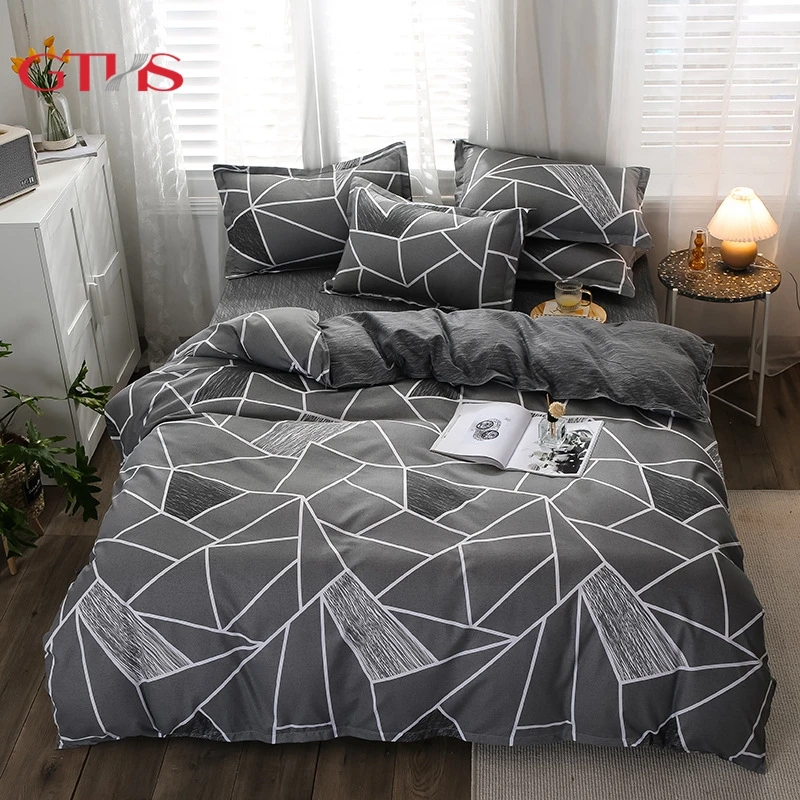 New Stylish Good Quality Cotton Duvet Bedding Luxury Queen King Size Custom Quilt Duvet Comforter For Home 4pcs Bedding Set