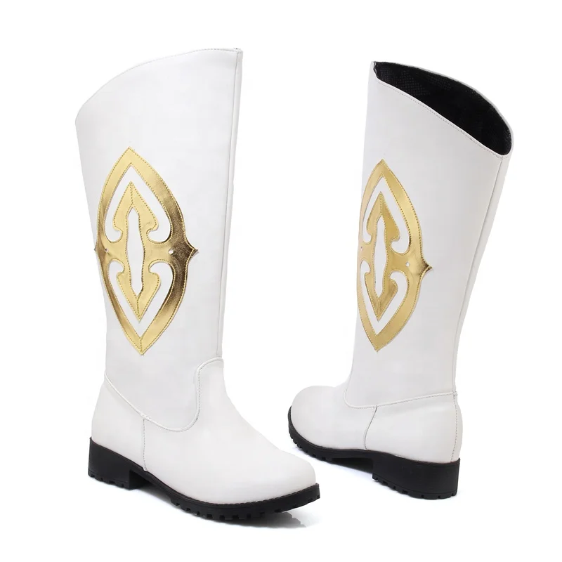 Latin Dancing Salsa Ballroom Dance Shoes White Leather Boots Women Low Heel Height Zapatos De