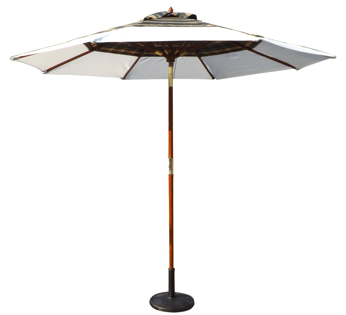 Outdoor wooden umbrella  Heavy  Large Outdoor Umbrella Garden Parasol  Factory direct sale High Quality