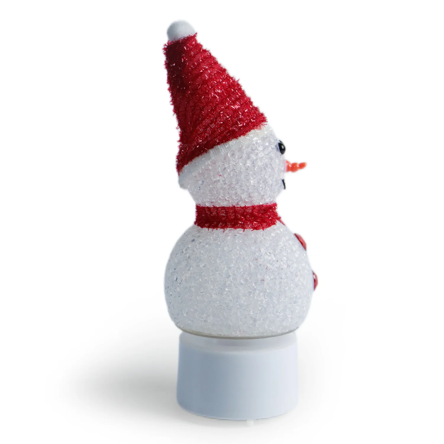 Christmas Kid Gift Snowman Shape LED Light with Base Ambiance ornament