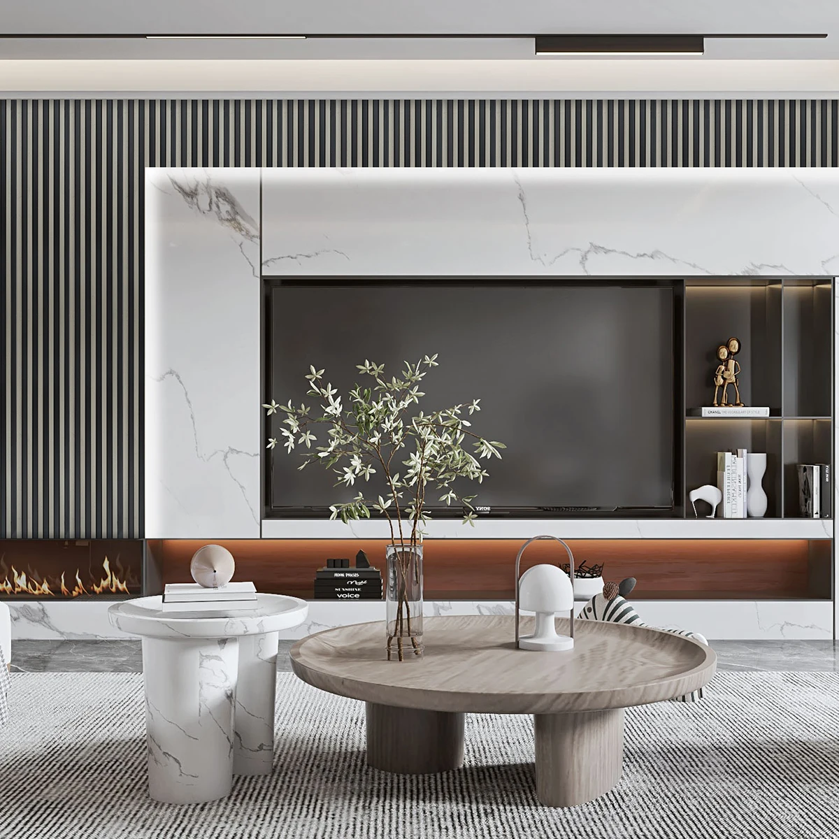 High quality waterproof decorative interior wall PS fluted grooved wall panel polystyrene wall panel for sale