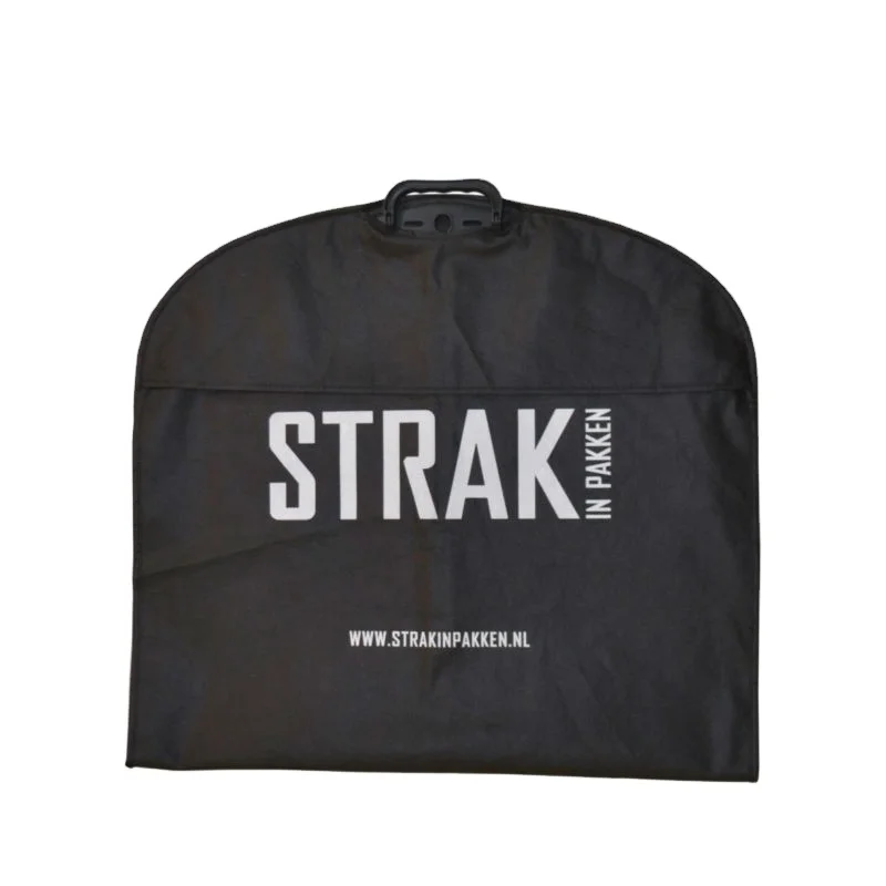 
Custom business clothing men suits garment bags zipper suit fold up suit bag 