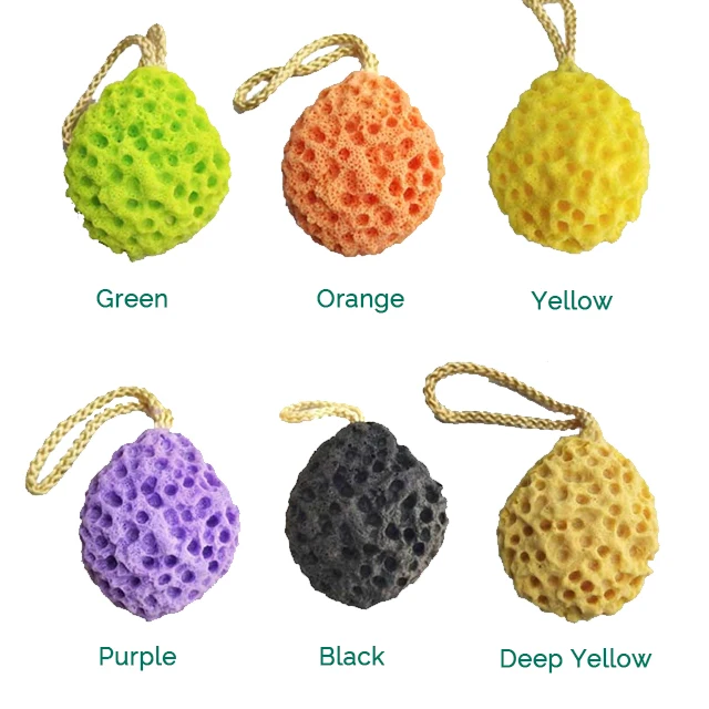 2pcs Wash Ball & 1 Amber Pearl Rose Soap Bath Shower Gentle Body Exfoliating Loofahs Cleaning Body Sponge for Women Men Kid