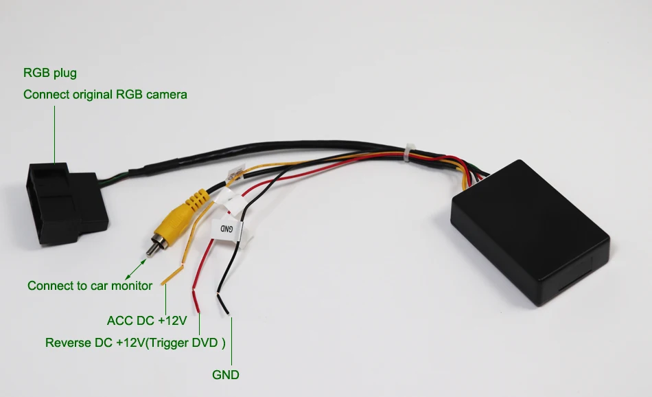 Преобразователь сигнала для VW конвертер 26 PIN RGB в CVBS (RCA) с камерой заднего вида passat CC Tiguan Android DVD