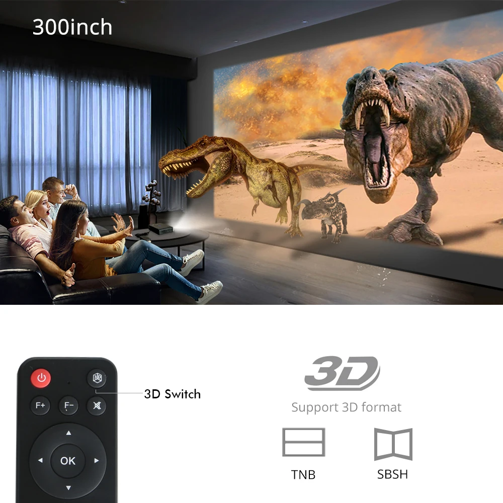 BYINTEK R15 Portable 1080P Android Wifi Led Projector For 3D 4K Video Home Theater Dlp Mini Beam Projector