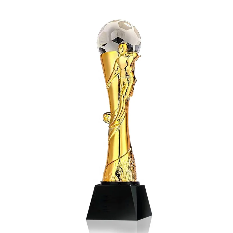 new design sports resin football and soccer trophy award