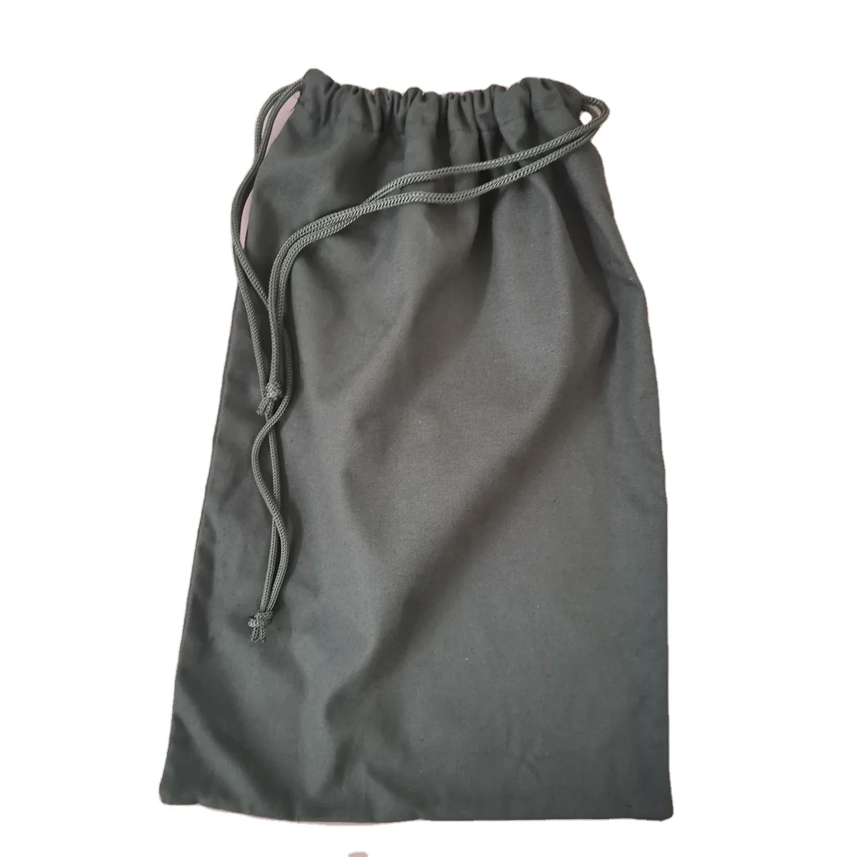 
Dark Gray Cotton Draw String Bag 40cm x 27cm 