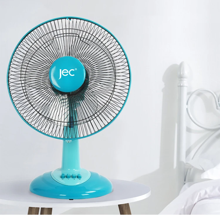 30cm Electrical Plastic silent desk fan 12 inch oscillation rotary switch control office  table fan