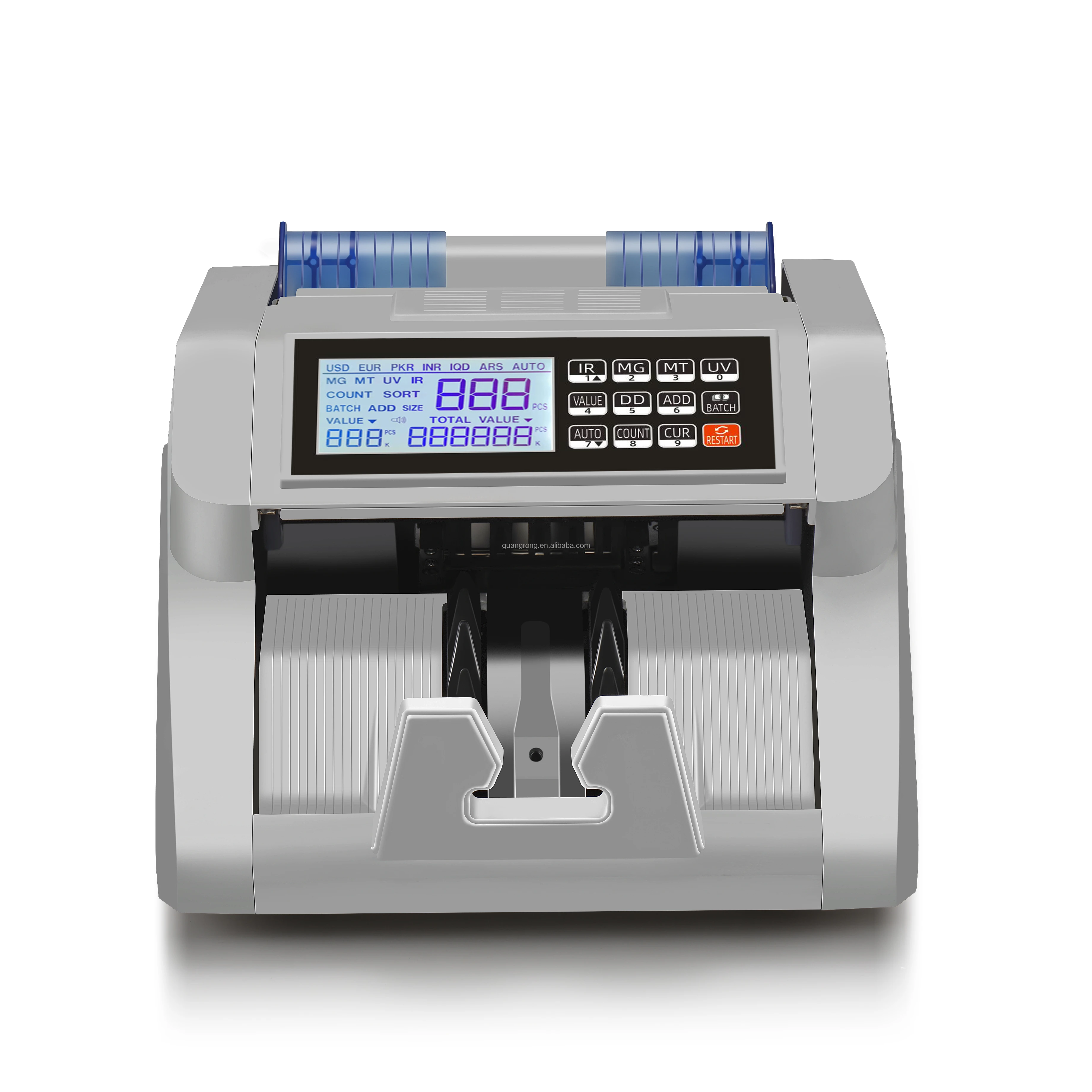 Счетчик банкнот uv ir счетчик счетов Contadora Billetes смешанный денег GR-N95D2 UV/MG