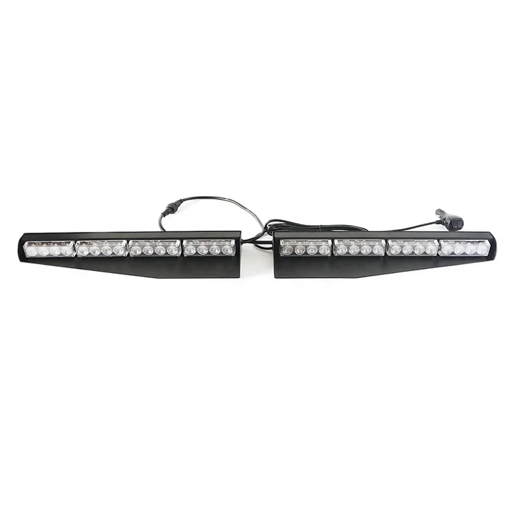 32w car emergency warning led split interior led visor light bar