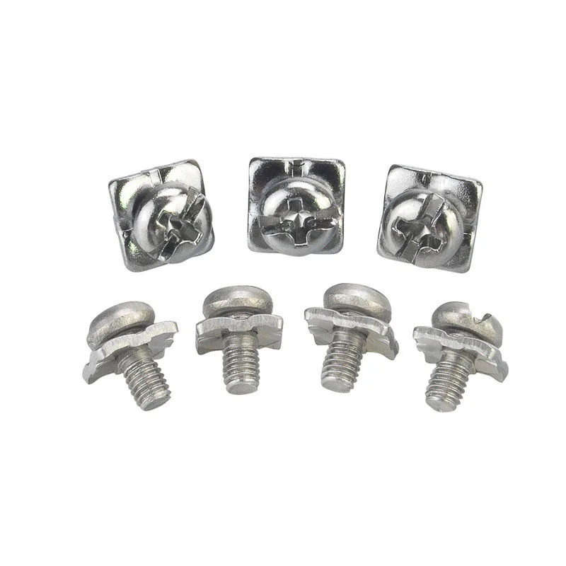 National standard pan head switch combination screw with square gasket second combination screw M3M4