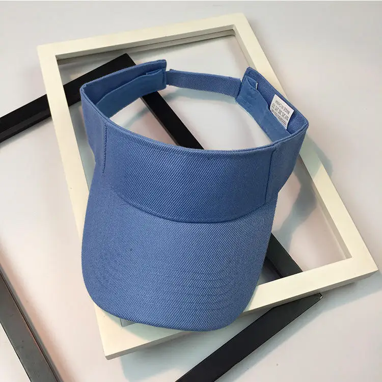 Custom embroidery Logo Sublimation Outdoor Visor  cap Beach Adjustable Sun Cap Visor Hats