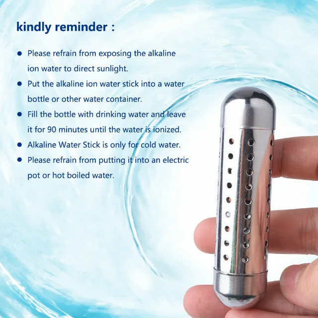 Alkaline Water Stick PH Hydrogen Negative ION Ionizer Minerals Wand Health Water Purifier Filter Treatment