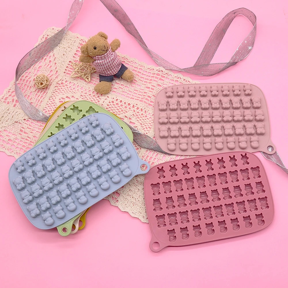 46 Cavity Square Silicone Molds de chocolate Gummy Pralines Candy Making Mold Decorating Tools custom chocolate silicon mold