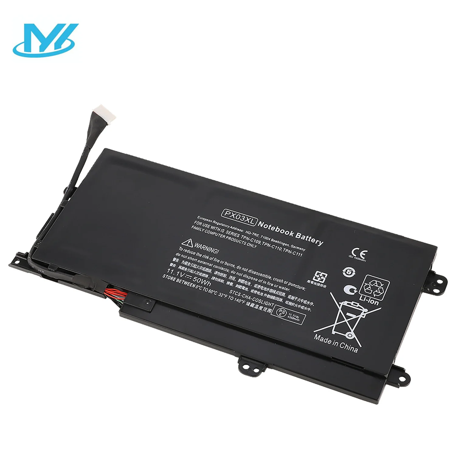 Brand New  OEM 50Wh 4500mah 11.1V PX03XL PX03 TPN-C111 Laptop Battery for HP Envy M6-K Series for HP Envy 14 Sleekbook/Touchsmar