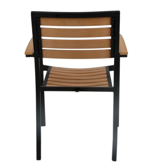 Metal Outdoor Chairs for Restaurant Leisure Garden Aluminium Cafe and Tables Sets Light Luxury