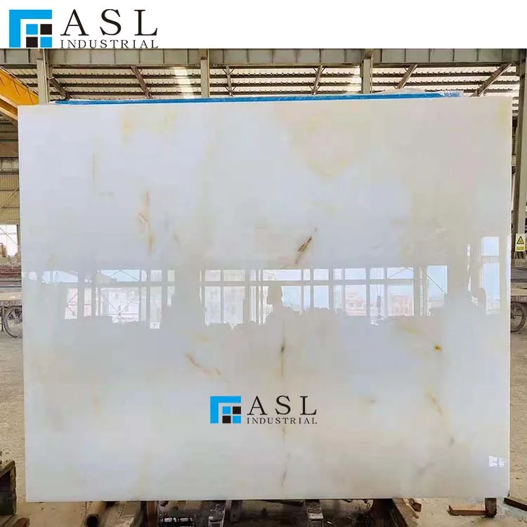 Backlit White Onyx Wall Panels, Pure White Onice,Onix Bianco For Coffee Table