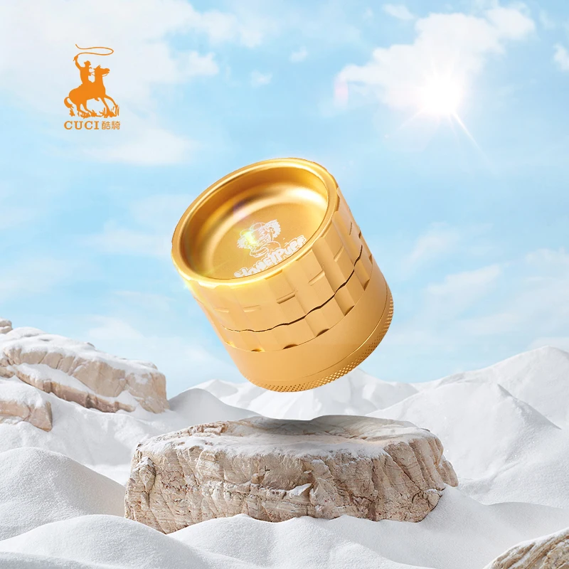 Aluminium grinder metal ashtray 2 in1 herb tobacco accessories smoking tools storage