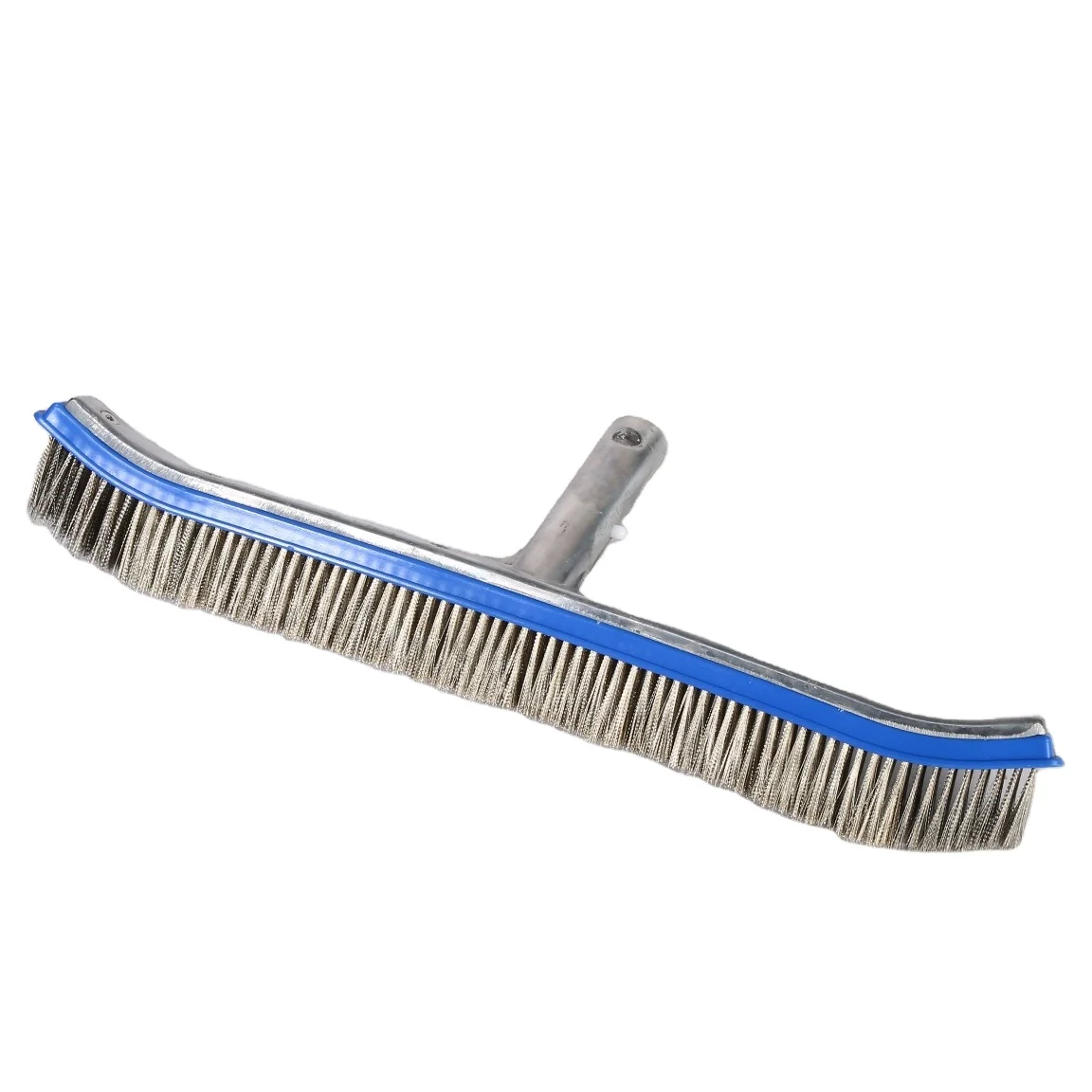 18'/45cm stainless steel brush Swimming pool curved pool brush plastic nylon cleaning brush