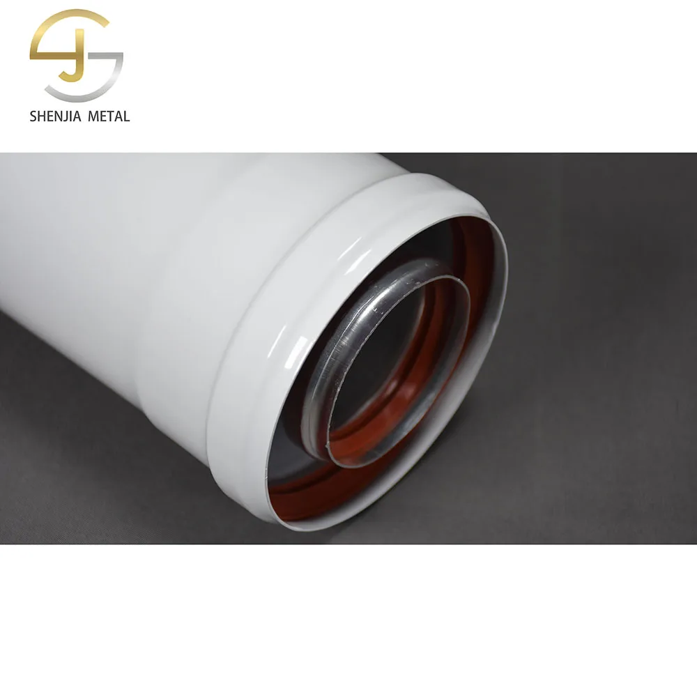 Алюминиевая двойная удлинительная трубка домашний неконденсационный удлинитель дымоход 100/60 мм аксессуары для камина