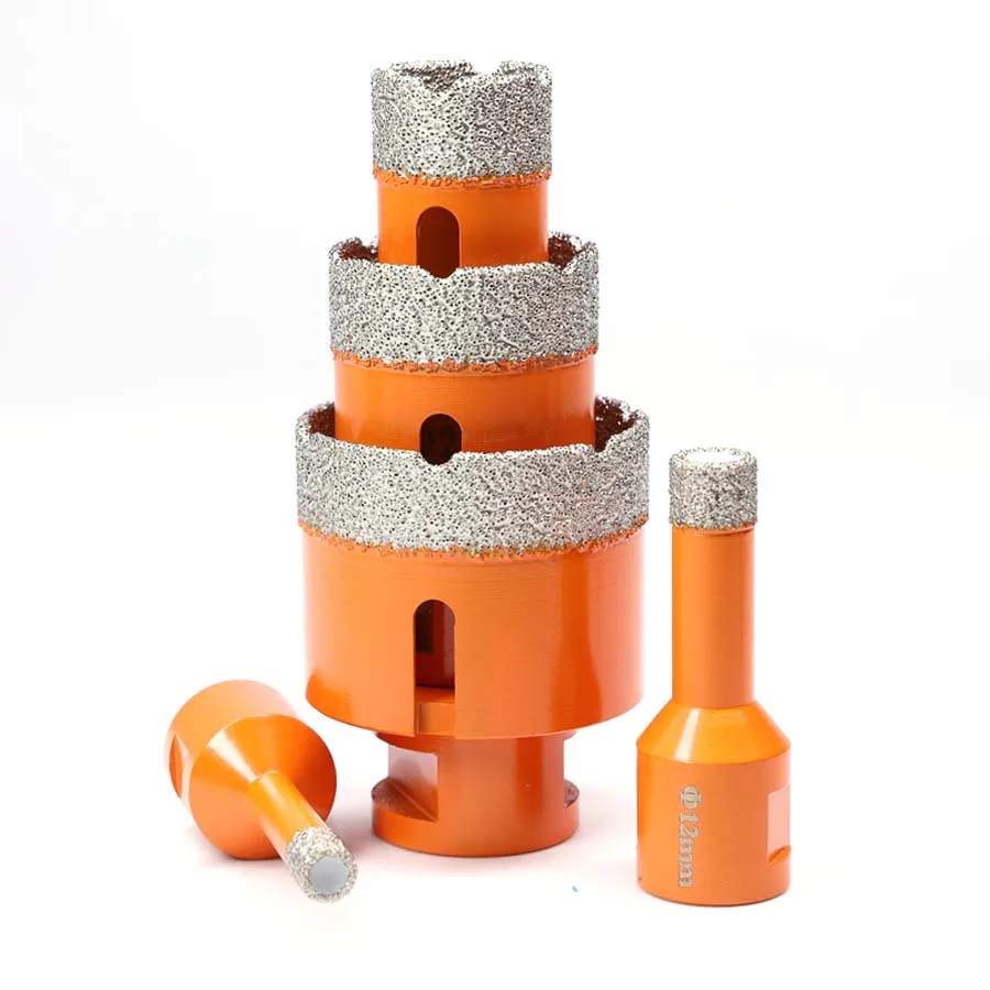 Custom marble ceramic Dry brazed drill bit diamond coring drill