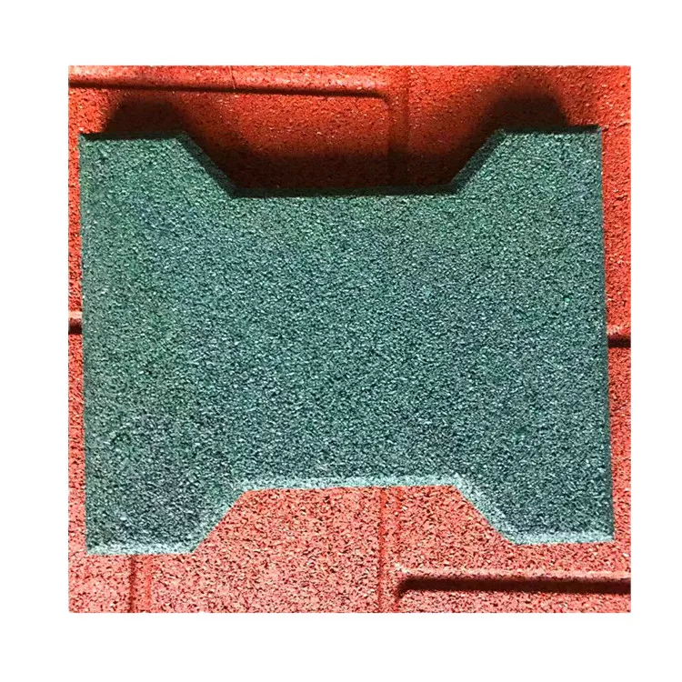 Non Toxic Interlocking Rubber Pavers Horse Stable Driveway dog bone Rubber Brick Rubber Flooring Tiles