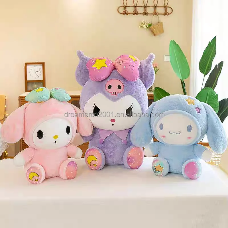 High-end Wholesale Anime Figure Kuromi Plush Stuffed Plush Toy Animal My Melody Japan Sanrioed drag panda series drag Plush Toy