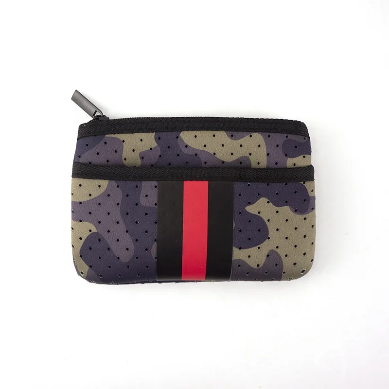 Coin Purses Monederos Card Wallet Bag Key Mini Purse Convient Coin Pouch Zipper Pintting Neoprene Key Purse for Women