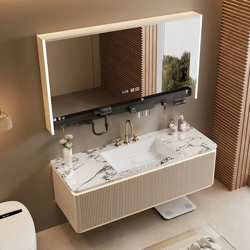 Australia style Modular Bathroom Mirror Cabinets And Wash Basin Bath Cabinet