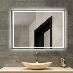 Hot Selling Hotel Aluminum Framed LED Lighted Touch Sensor Bathroom Mirror