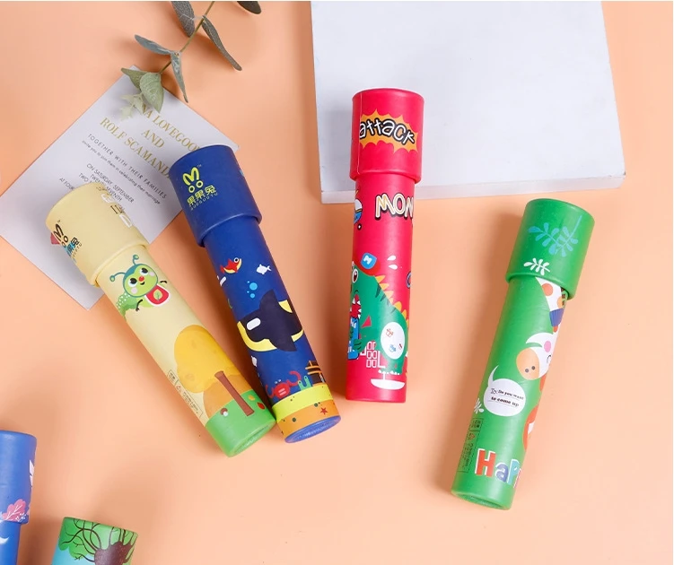 Colorful Kaleidoscope Classic Nostalgic Kaleidoscope Toy Real Scene for Kids Adults