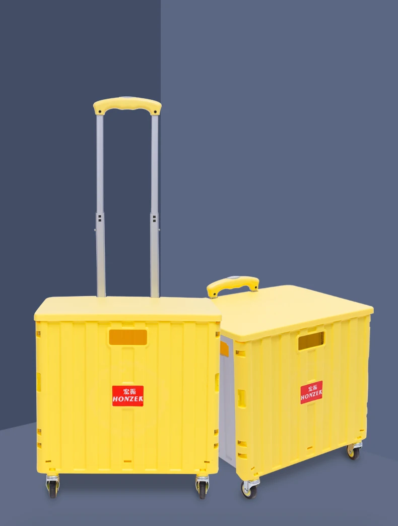 factory price hot sale full purple portable folding shopping trolley cart with 2 wheels personal light supermarket trolley