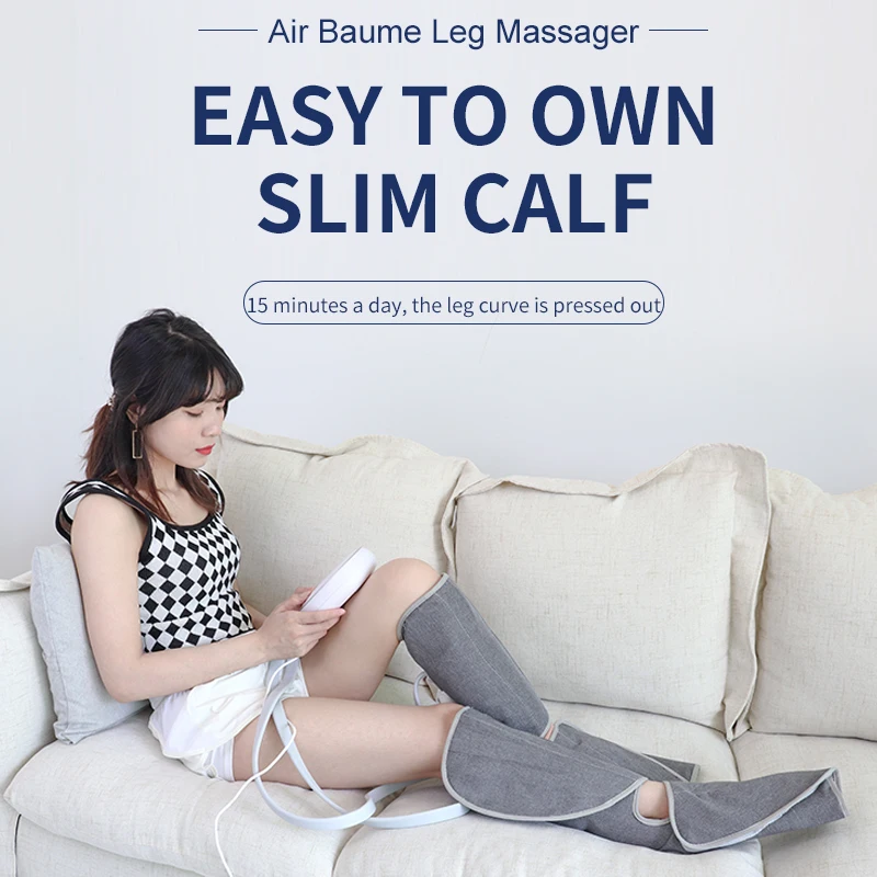 2023 GuangTong Wireless Air Compression Blood Circulation Heating Portable Leg Calf Leg Massager For Circulation  Relaxation