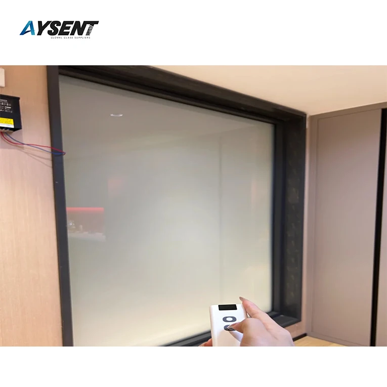 PDLC electronic tempered glass is used for bathroom and office partition doors and windows