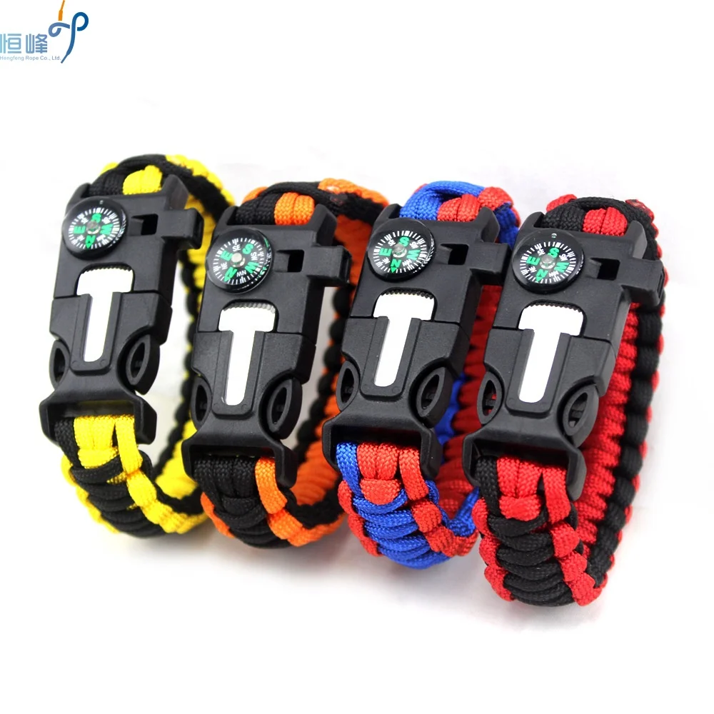Custom Handmade Paracord Sport Multifunction Camping Safety Outdoor Survival Bracelet