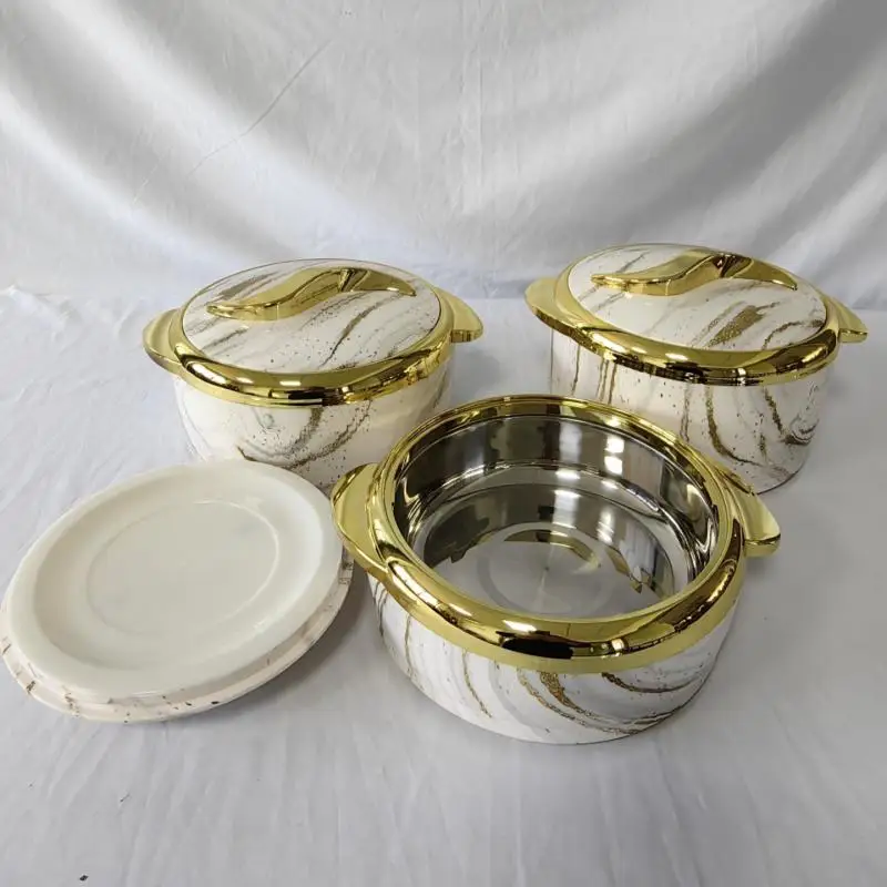 African Household Hot Pot Insulated Casserole Set Buffet Food Warmer Display Set Large Food Storage Container